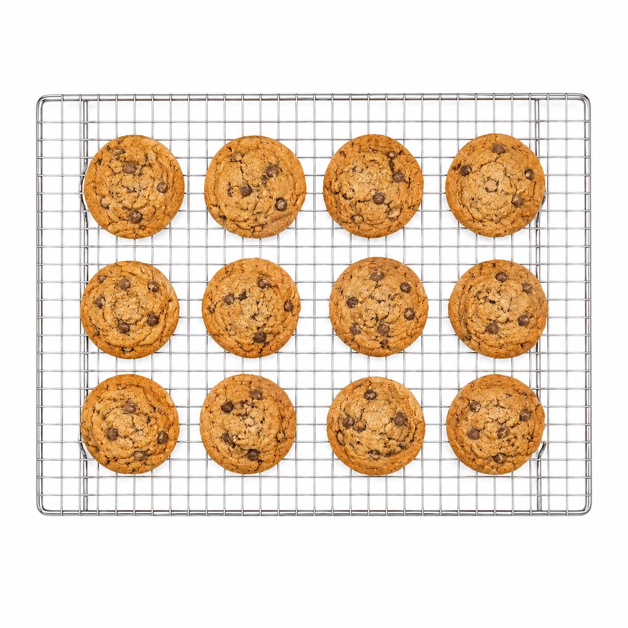 Mrs. Anderson's Baking Professional Cooling Rack, Heavy Duty Steel, Fits Half Sheet Pans, 16.5 x 11.875 in