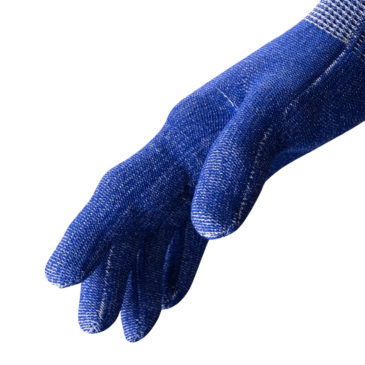 HexArmor Helix 3033 High-Cut Food Safe Gloves – ANSI A5 Cut Protection, 18-Gauge Precision Fit, Blue Nitrile Foam Palm Grip, Fluid-Resistant Coating, Reinforced Thumb Crotch | Small