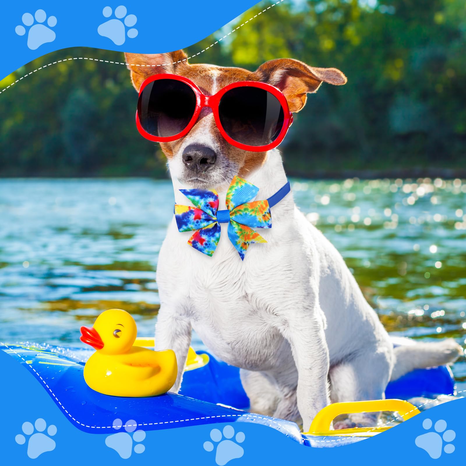 Maitys 80 collares para perros, lazos de verano y collares ajustables