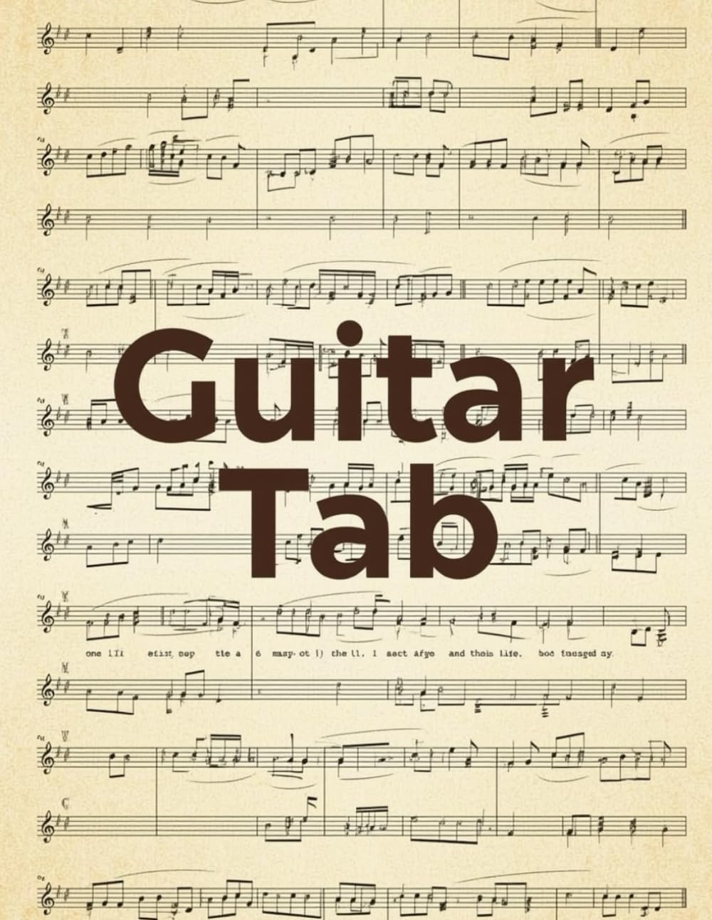 Livre de tablatures de guitare vierge pour créer et répéter ses morceaux