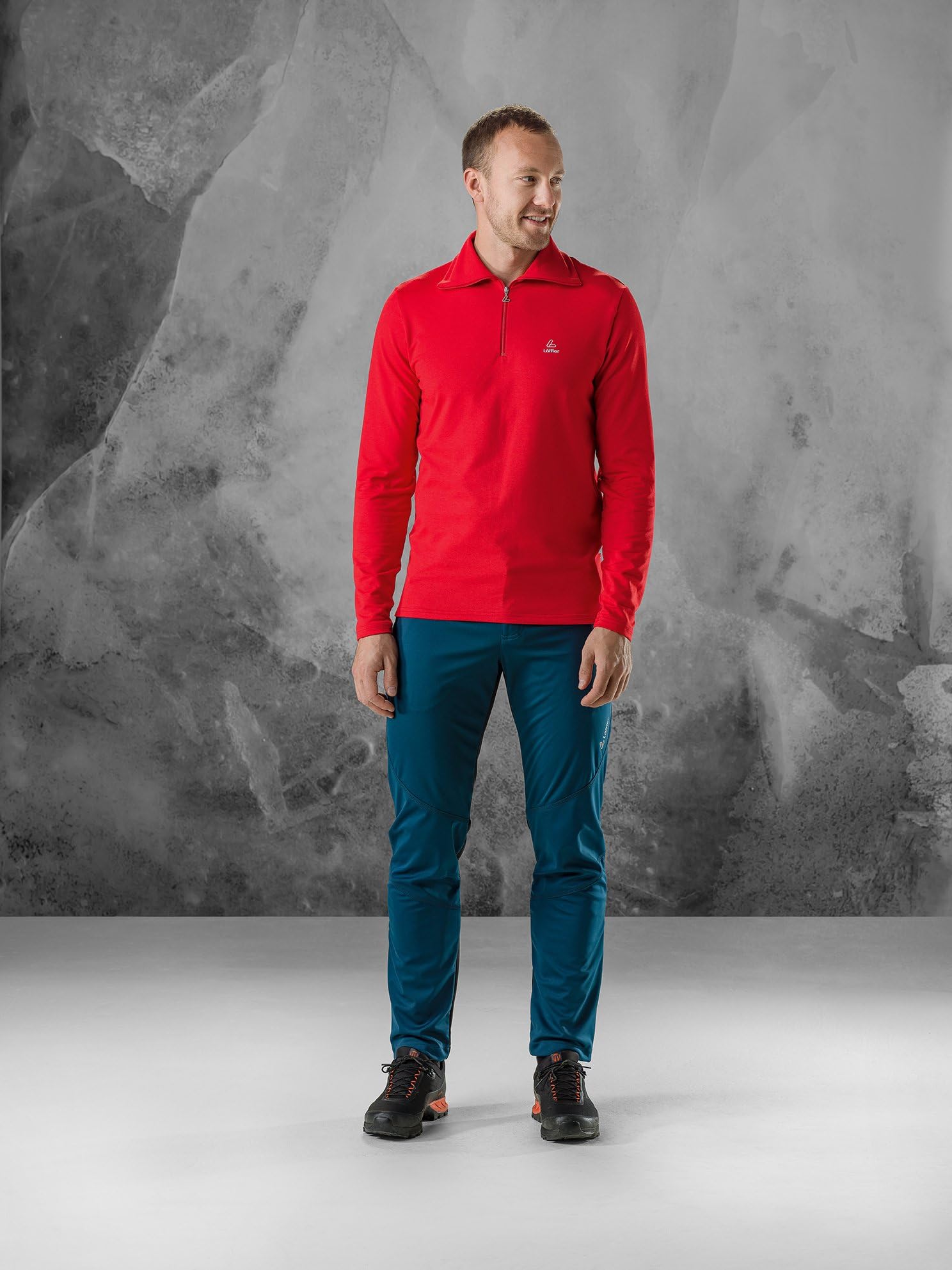 Löffler Herren Pulli HR Transtex Zip Rolli Basic CF