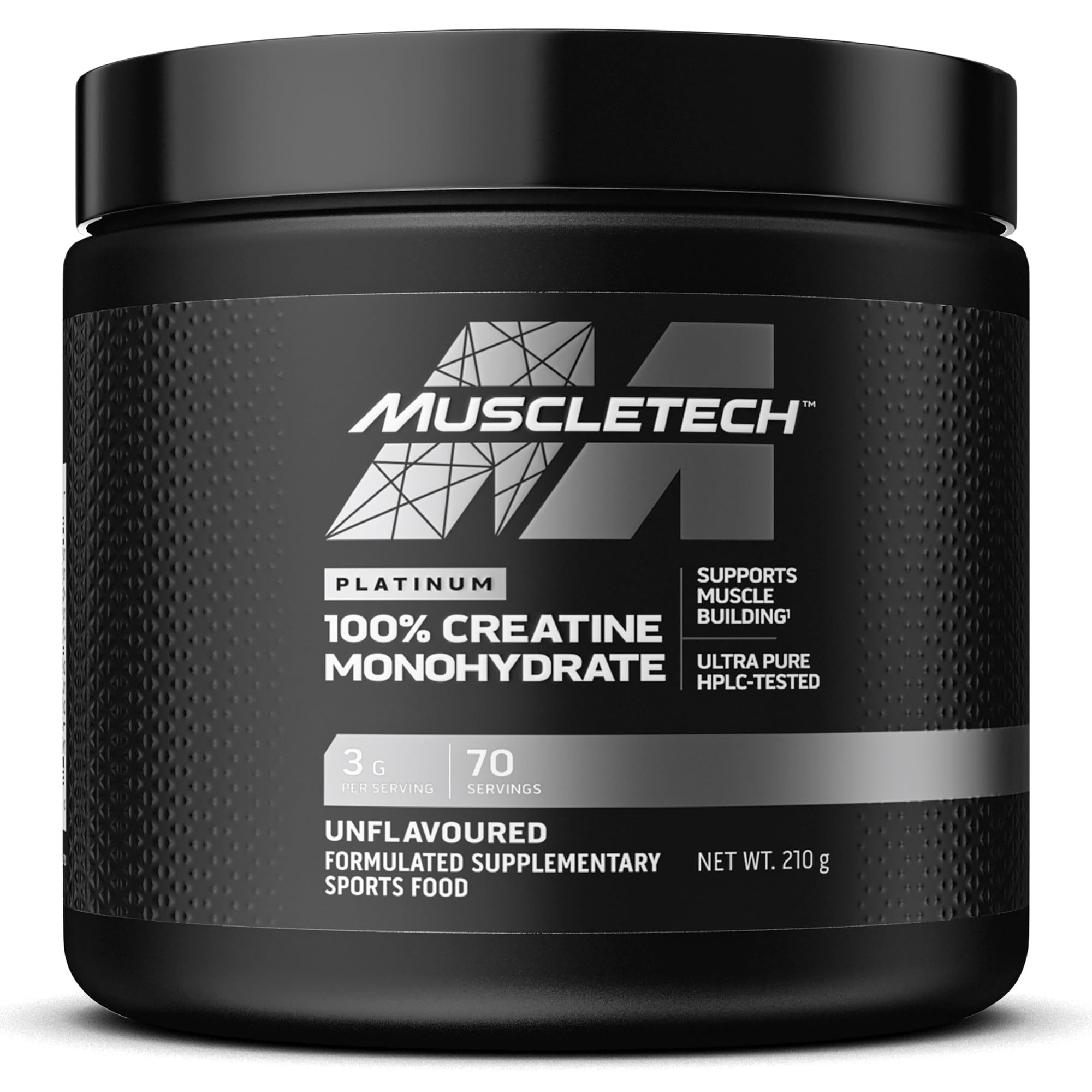 MuscleTech Platinum 100% Creatine Monohydrate Unflavoured 210g