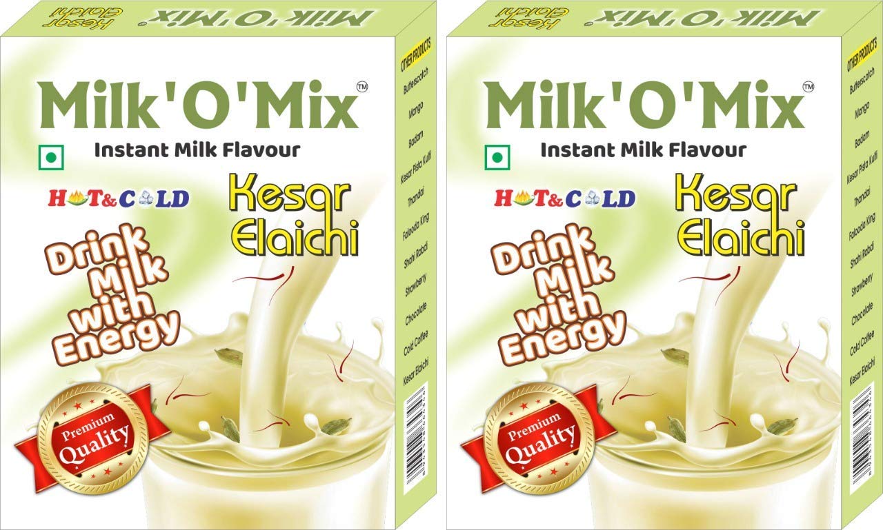 Milk'O'Mix Kesar Elaichi Milk Flavour Drink With Energy Box - 150g Each (Pack Of 2)-image-34