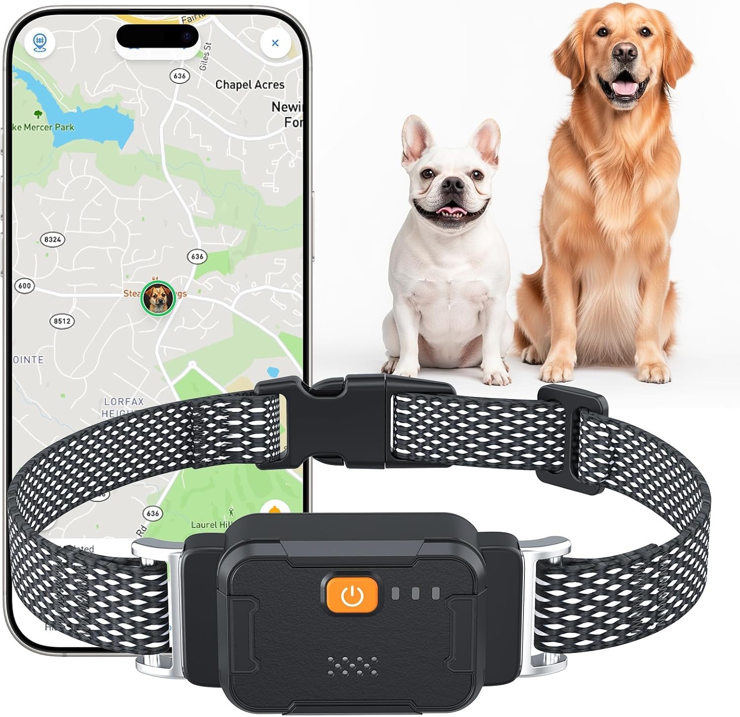 Localizador GPS Sin Suscripción para Perros y Gatos | Seguimiento en Tiempo Real, Monitor de Actividad y Salud, Historial de Ubicaciones, Alerta de Cerca Electrónica