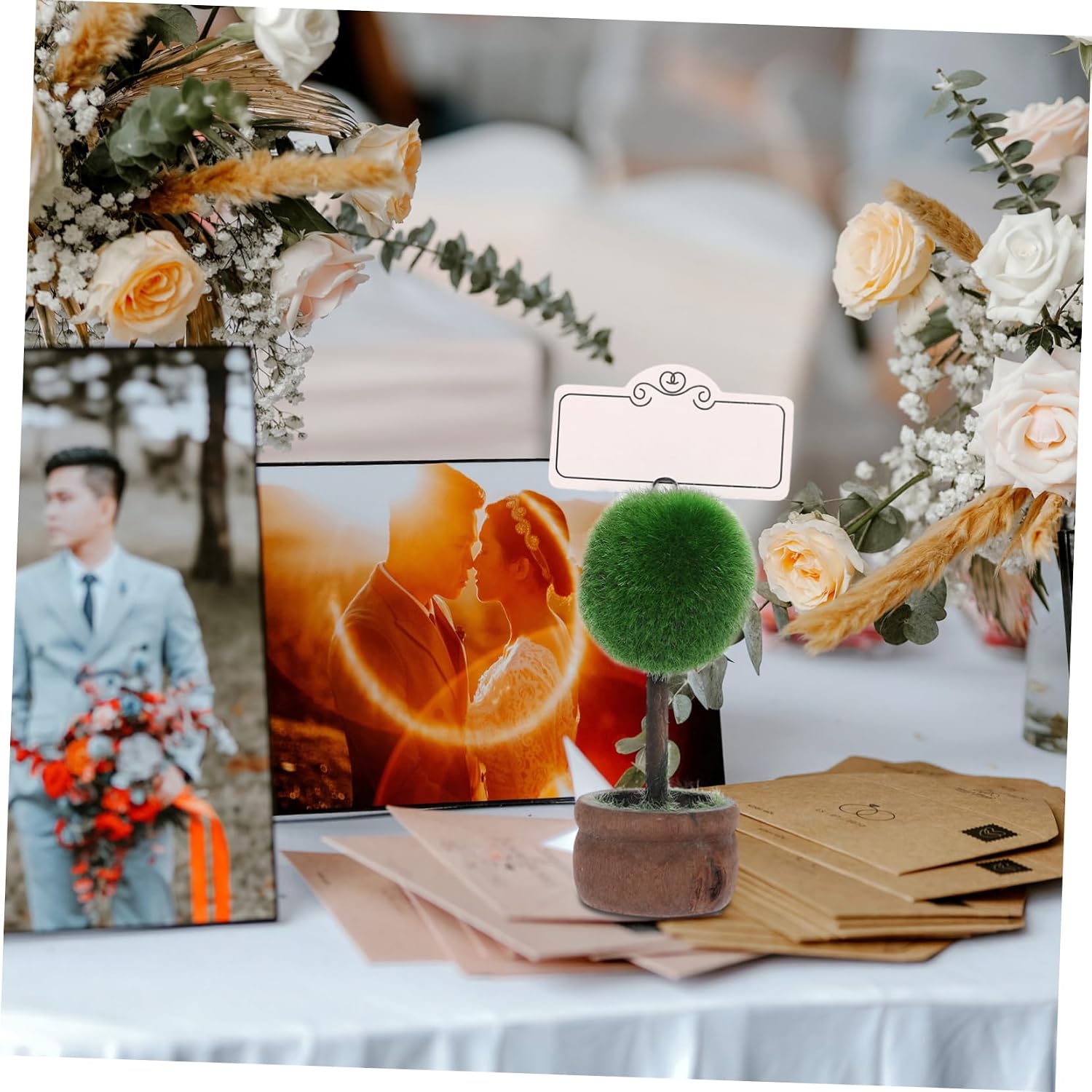 Resin Photo Holder Desk Clip Table Number Place Card Holder Photo Memo Clip