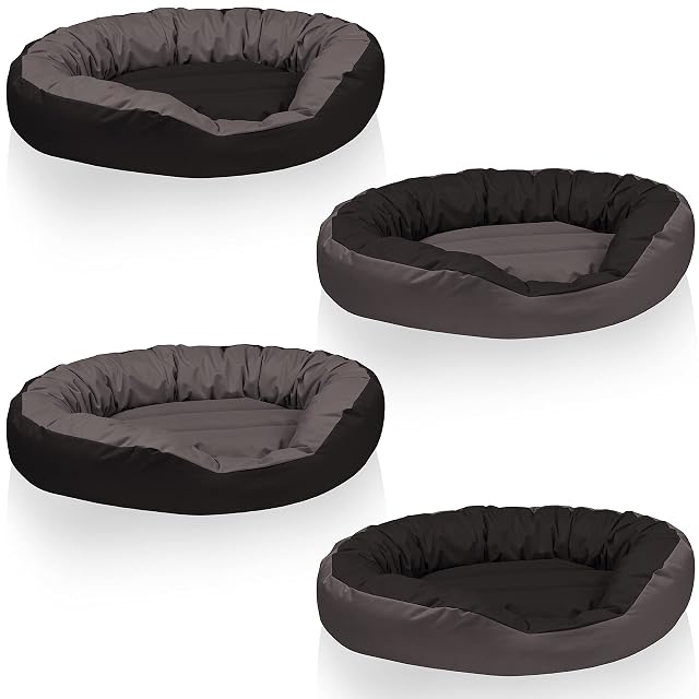 BedDog® 4en1 Sunny Antracita/Gris XXXL Aprox. 150x120cm colchón para Perro, 13 Colores, Cama, sofá