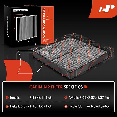 Miniatura 2 de A-Premium Filtro de aire de cabina con carbón activado compatible con Toyota Yaris 2019-2020, Yaris IA 2017-2018 y Mazda CX-3 CX3 2016-2021 y Scion