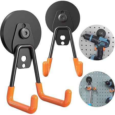 MUTUACTOR 2packs Magnetic Hooks Heavy Duty,Strong Magnet Garage Hook - View #5