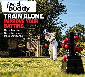 FEED BUDDY Cricket Bowling Machine– Automatic Ball Feeder for Solo Practice