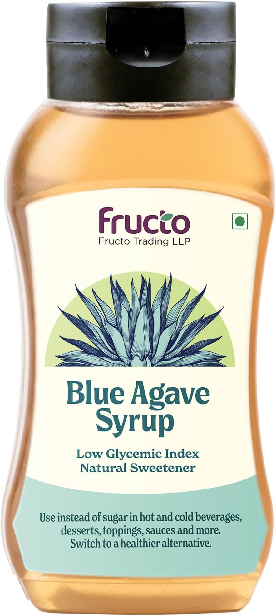Fructo 100% Blue Agave Syrup – Organic Natural Sweetener • Low Glycemic Index • Vegan & Gluten-Free • Perfect for Coffee, Cocktails, Pancakes & Baking