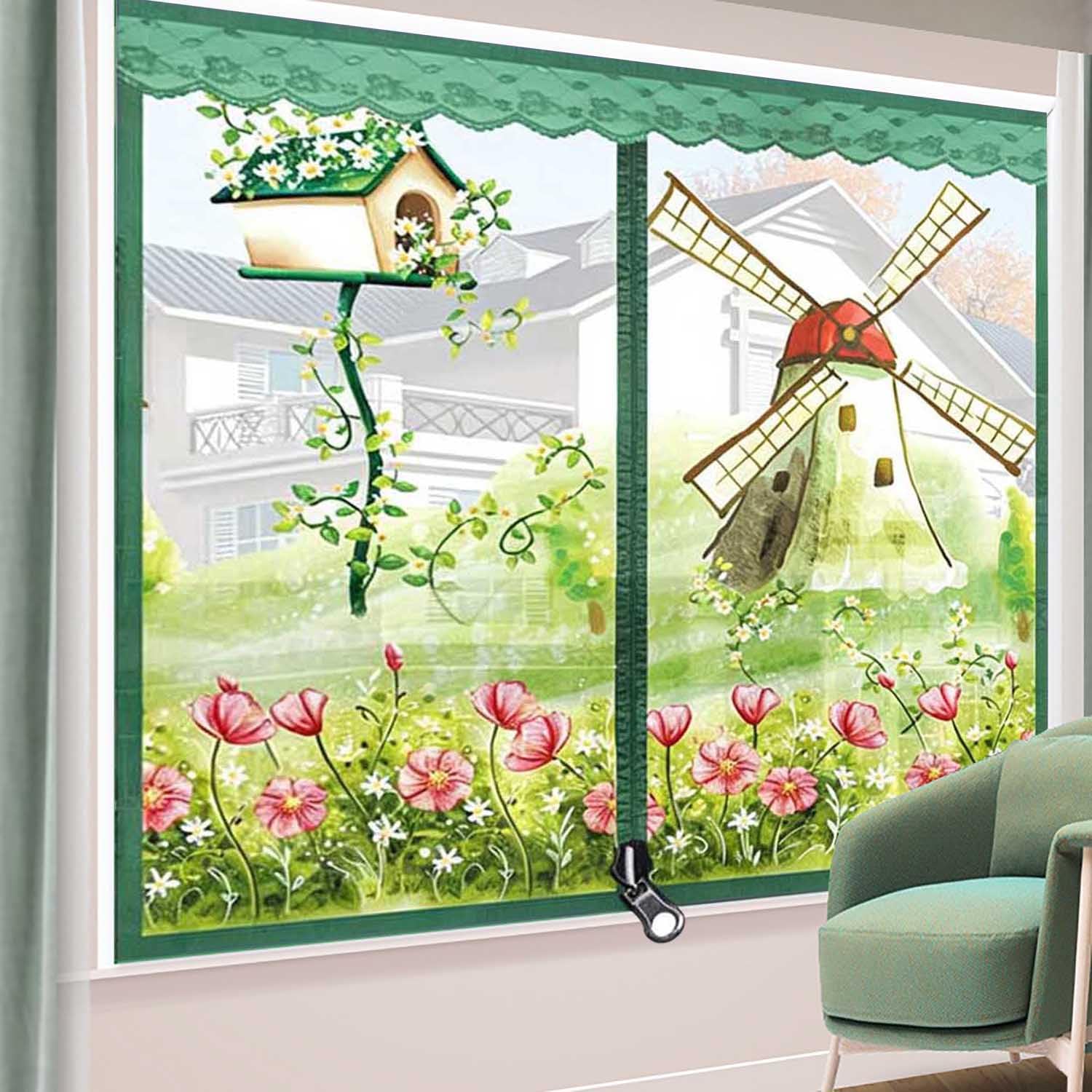 XQKXHZ Mesh Screen with Zipper Closure-Keeps Bugs Out