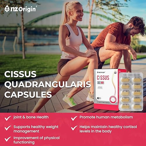 Miniatura 4 de NZ Origin Cissus Quadrangularis Suplemento de extracto de hierbas tradicionales de 800 mg  Fórmula sin OMG y sin gluten  60 cápsulas