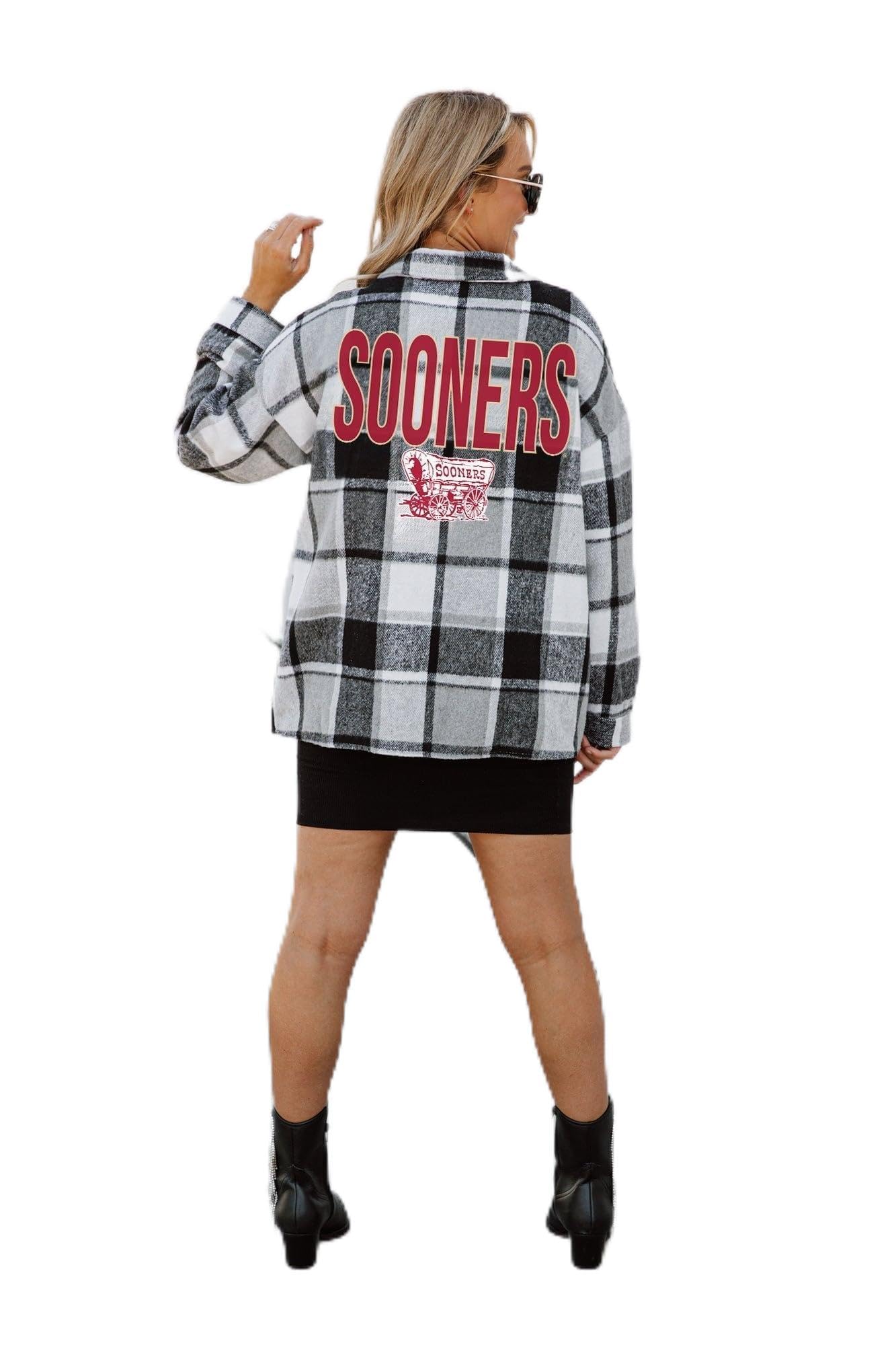 Oklahoma Sooners Mad for Plaid Jenkins Plaid Overshirt