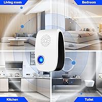 Vista 7 de Repelente ultrasónico mejorado, repelente de plagas para interiores, enchufe electrónico para cucarachas, hormigas, roedores, ratones, insectos