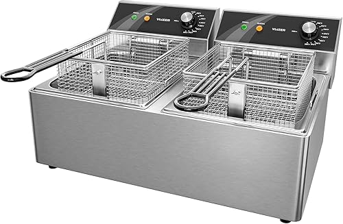 Commercial Deep Fryer Stainless Steel Dual Tank Electric Deep Fryer