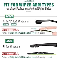 Vista 103 de 26" 20" 16" Windshield Wiper Blades Replacement for Dodge Grand Caravan 2008-2020 / Chrysler Town & Country 2008-2016 Premium All Weather Front Rear