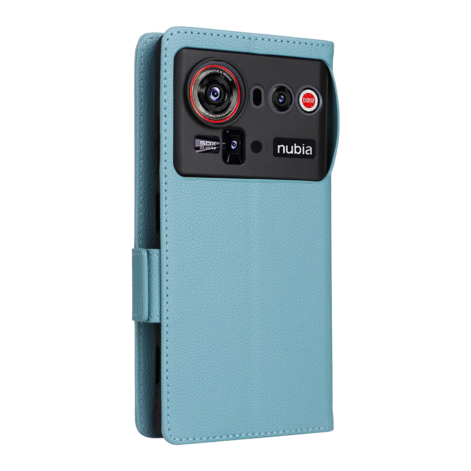 Etui z klapką do Z80 Ultra Stand Magnetyczne Zamknięcie, Teksturowane Skórzane Etui Folio do ZTE Nubia Z80 Ultra(2)