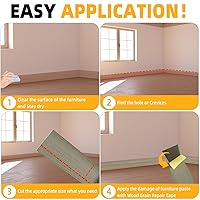 Vista 120 de GSCIT Club Bandas de borde de roble, rollo de 1 pulgada x 10 pies de bandas de borde de chapa - Cinta de madera real flexible previamente pegada