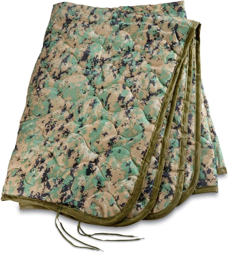 Military Style Poncho Liner Blanket - Woobie (Woodland Digital USMC Marpat)