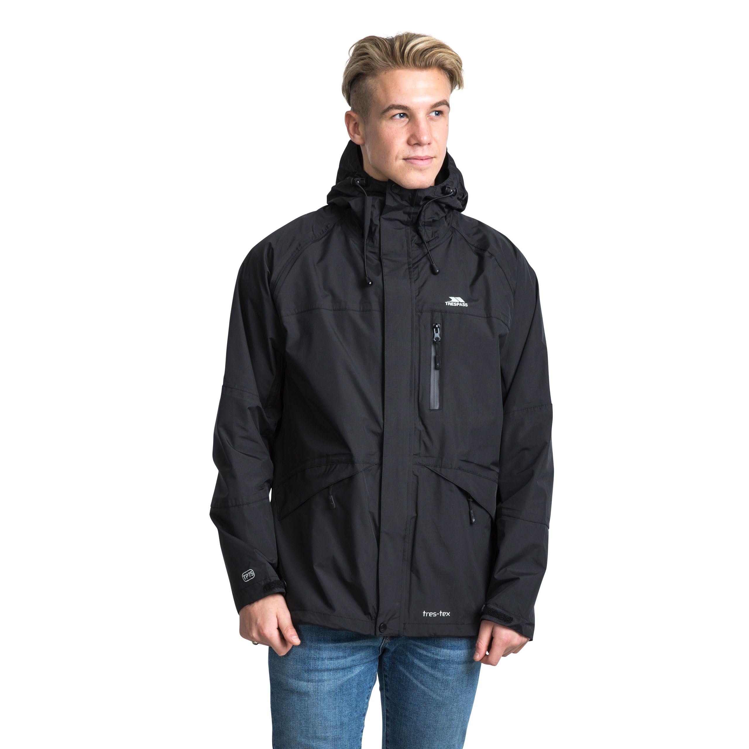Trespass Chaqueta Corvo Resistente al Viento y al Agua para Hombre