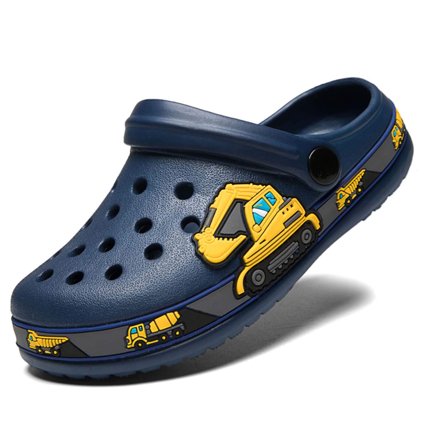 MeidiastraKids Boys Girls Cartoon Clogs Slippers Toddler Slip On Lightweight Beach Pool Sandals