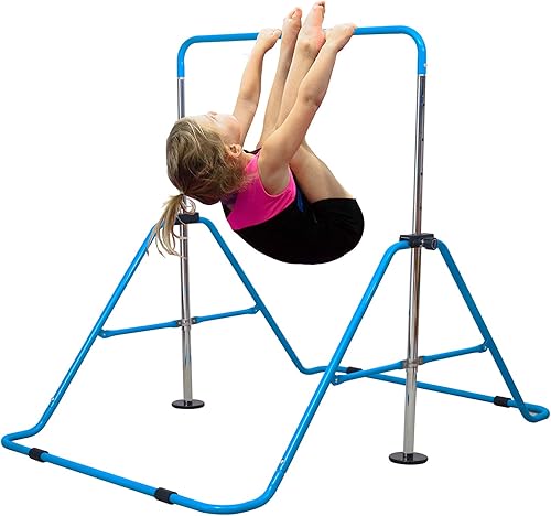 Miniatura 6 de RELIANCER Barras de gimnasia expandibles para niños barra de entrenamiento altura ajustable gimnasia horizontal barras de entrenamiento para niños