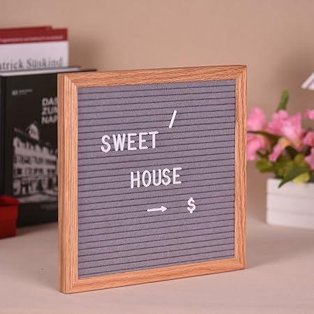 Amazon 最新 レターボード 掲示板 アルファベットボード メッセージボード 看板 コルクボード 壁掛け 誕生日 記念日 結婚式 感謝祭 英語 数字 飾り付け25 25cm 撮影小物 プレゼント 室内装飾雑貨 グレー 掲示板 コルクボード 文房具 オフィス用品