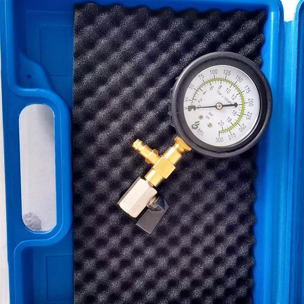 Probador de Presión de Combustible para Automóviles, Medidores de Presión de Gasolina, Herramienta de Prueba de Instrumentos para Automóviles, Herramientas de Reducción de Vibraciones Automotrices