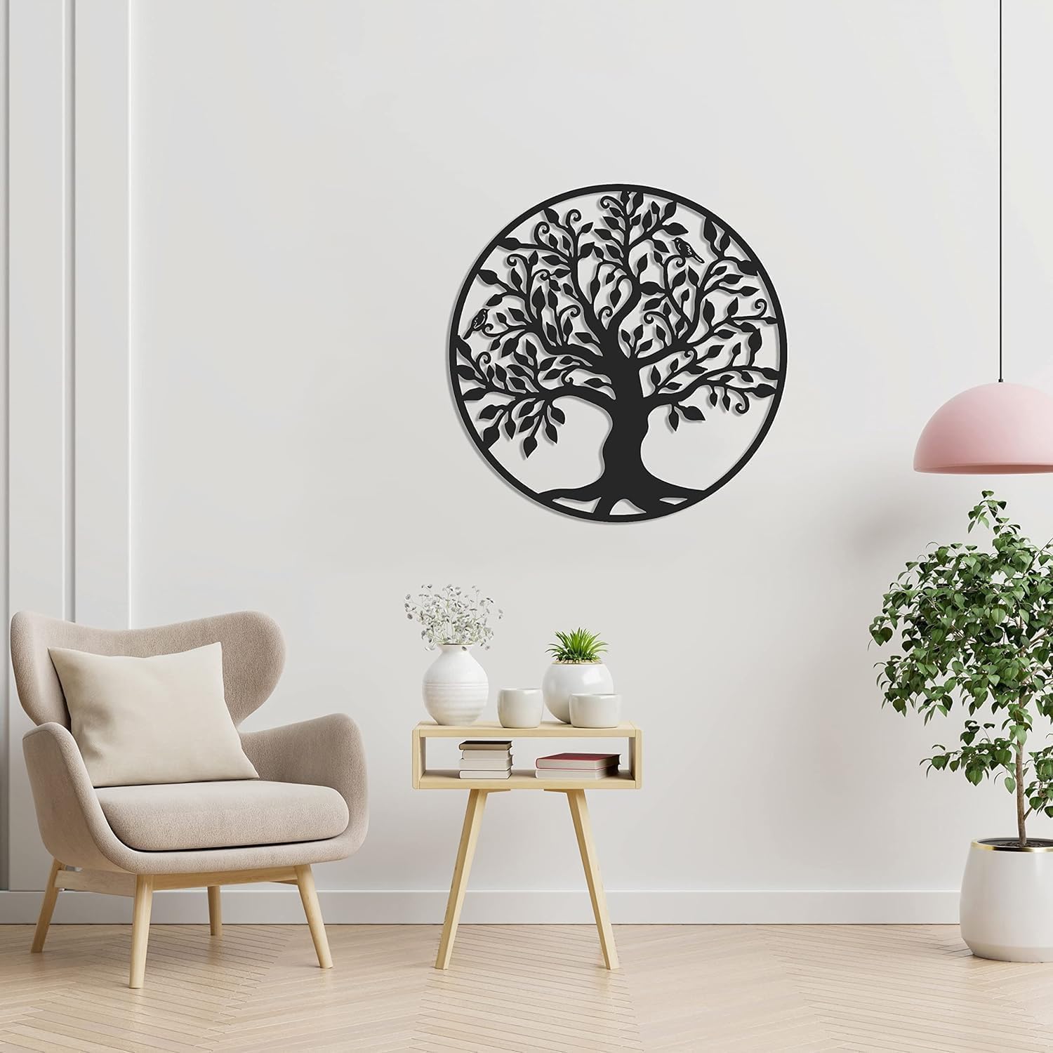 Árbol De La Vida Grande, Arbol Genealogico, Decoracion Pared Metal Letrero Hueco para Colgar En La Pared, Decoración Mural Árbol De La Vida para Oficina, Dormitorio, Sala De Estar