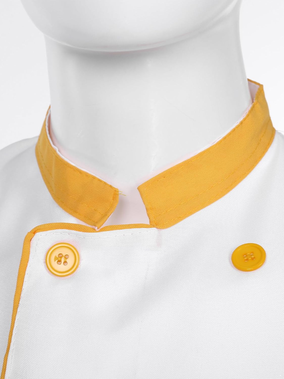 iiniim Adult Mens Long Sleeve Chef Coat Jacket with Hat 2 Pcs Outfit Hotel Kitchen Restaurant Work Uniform Set