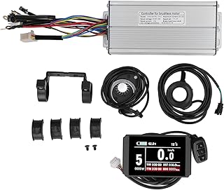 SUNGOOYUE Motor Controller Kit, Sine Wave Motor Controller LCD8H Panel Thumb Throttle Kit for 48V 1000W 1500W Motor Electric Bike Scooter
