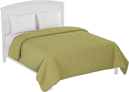 Miniatura 3 de Lavish Home colcha para cama color liso, Verde, King
