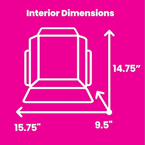 Miniatura 3 de Everything Mary Bolsa plegable de lujo para manualidades, floral, bolsa de recortes con ruedas para álbumes de recortes y arte, organizador de viaje