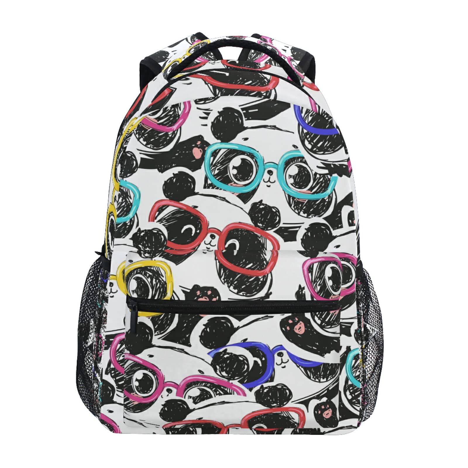 NUYFVG Panda Backpack for Girls Kids Panda Bag School Bag Bookbag Cartoon Laptop Backpack Travel Daypack Adjustable Shoulder Strap Bookbag…