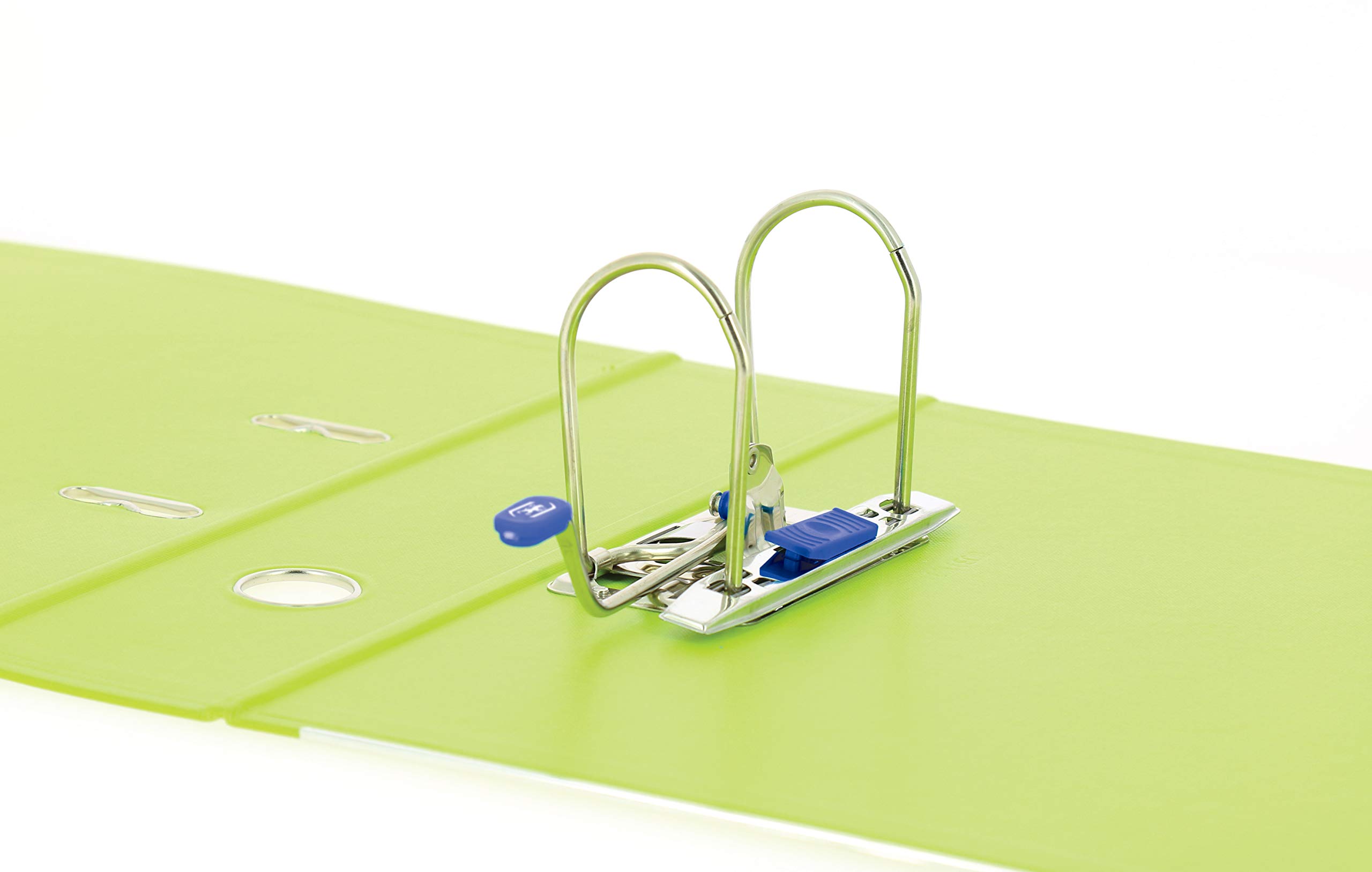 OXFORD Lot de 10 Classeurs à Levier Smart Pro+ A4XL Dos 80mm 2 Anneaux Couverture Polypro Rembordée Vert Clair