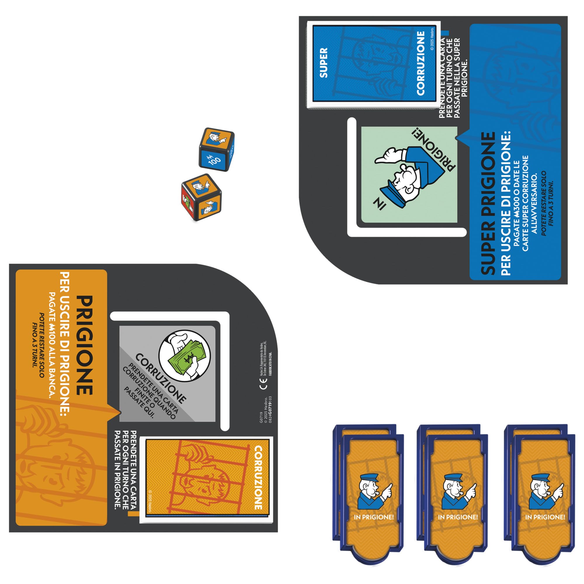 Monopoly, ESPANSIONE In Prigione (per giocare serve il gioco Monopoly classico) - Versione italiana