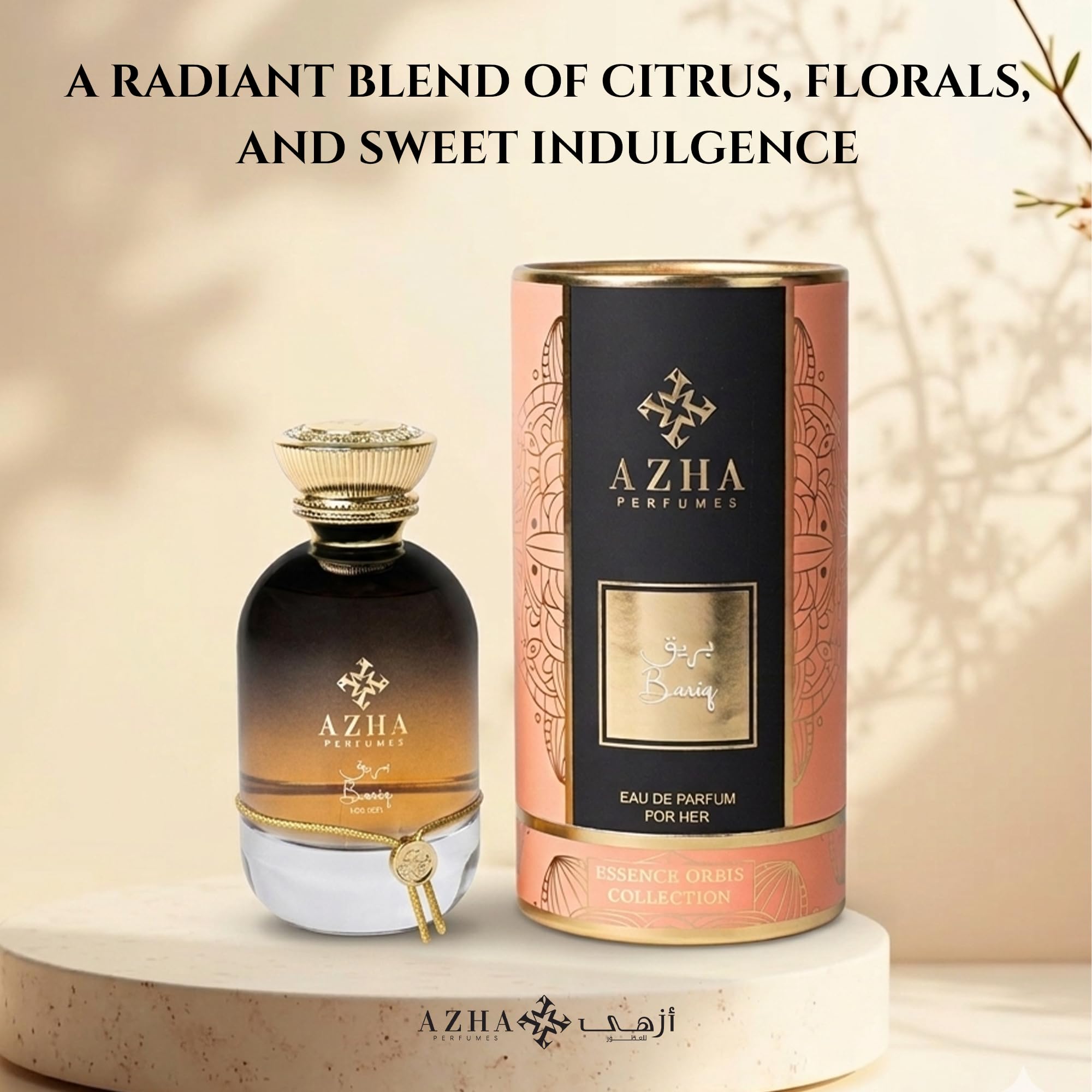 Amazon.com : Azha Perfumes Essence Orbis Bariq Eau de Parfum for