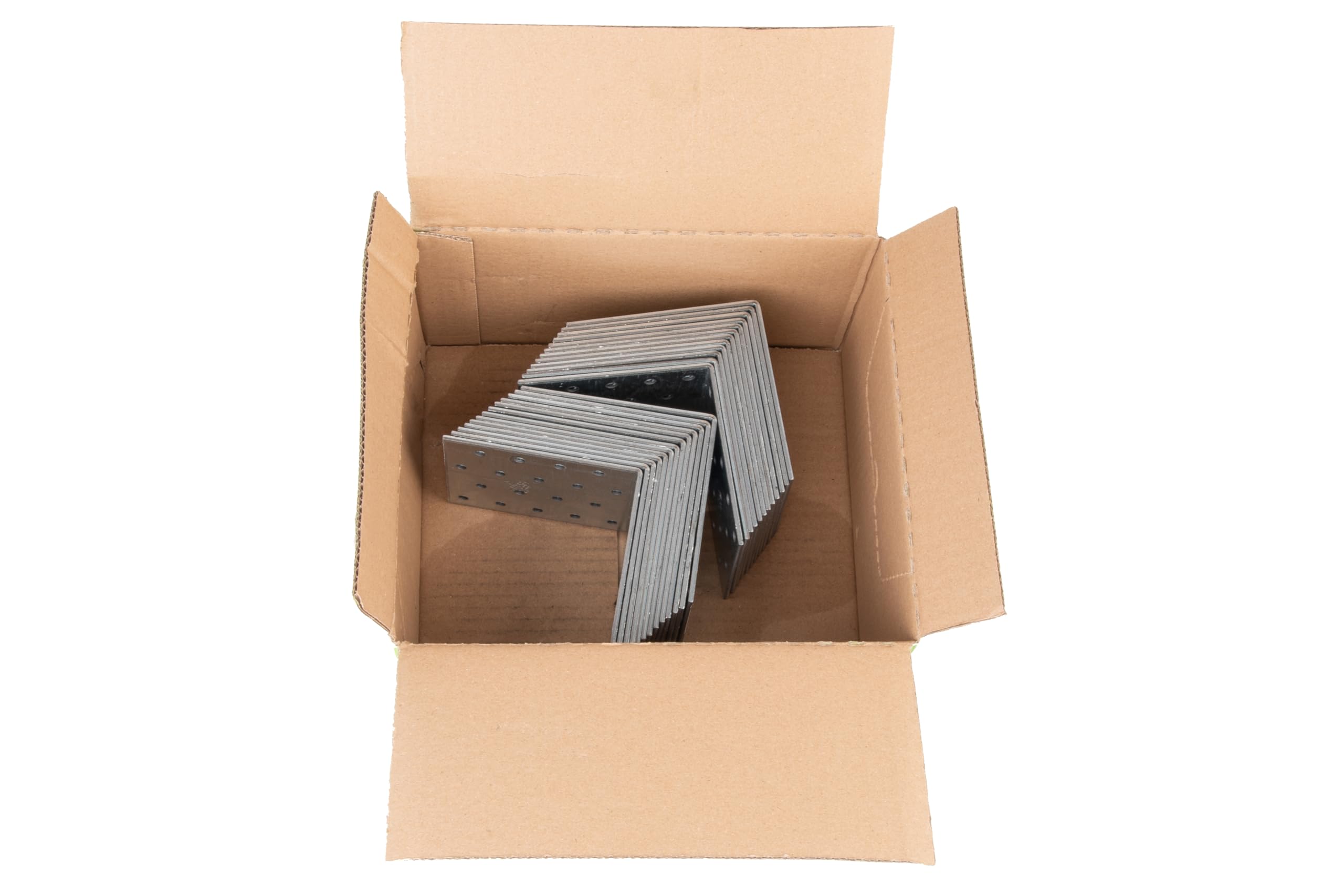 Alberts 847302 Lochplattenwinkel | sendzimirverzinkt | 100 x 100 x 80 mm | 25er Set