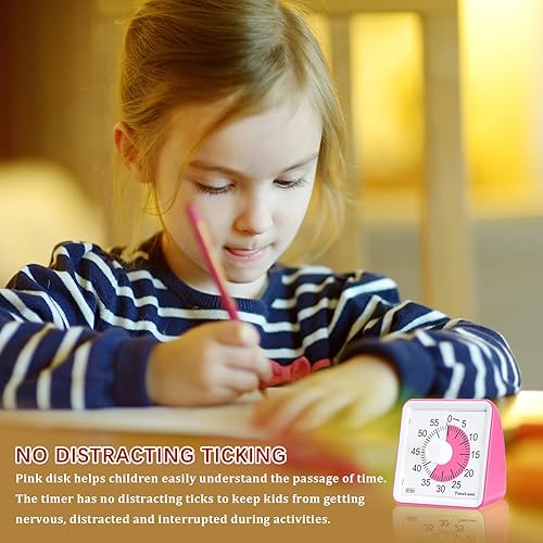 Miniatura 4 de TimeLumi Temporizador visual de 60 minutos para niños, herramienta de gestión del tiempo, temporizador de estudio para el aula, temporizador