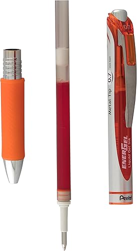 Miniatura 5 de Pentel EnerGel Deluxe RTX Bolígrafo de gel líquido retráctil, punto Mediano, punta de metal, tinta de colores surtidos, paquete de 3 (BL77BP3M2)
