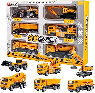 Construction Vehicles Alloy Construction Toy Die-Cast Construction Vehicle Toy - Excavator Alloy Vehicles Heavy Duty 6-Way Crane Vehicles Toys for Children Aged 4-6 Years