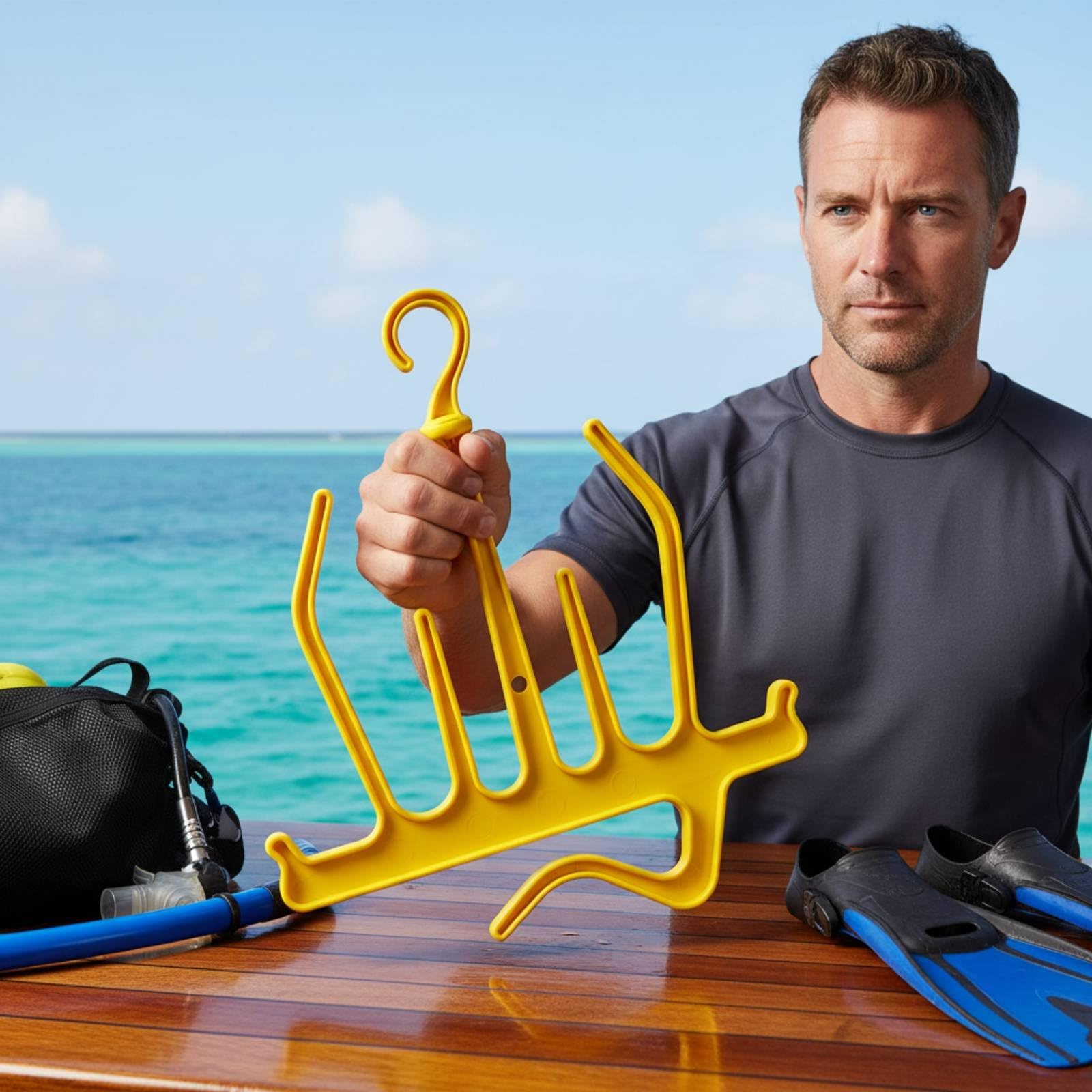 Percha para Traje de Neopreno Secado Rápido Colgador para Traje de Buceo Antideslizante Accesorio Deportivo para Buzos, Surfistas