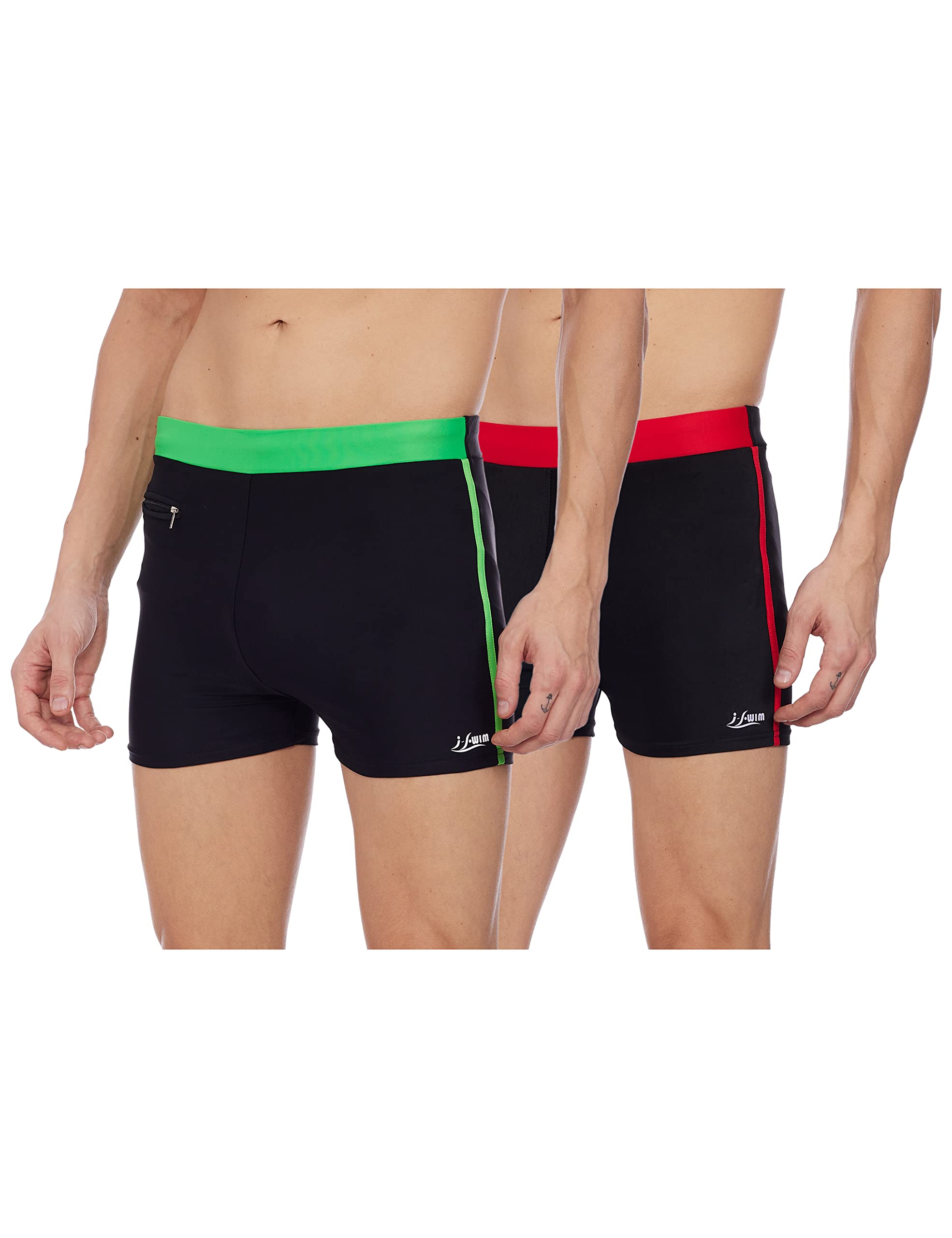 Mens Costume Is-010 Size Xl Black/Red With Is-010 Size Xl Black/Lime Pack Of 2 And Swimming Goggles Is-501-image-11
