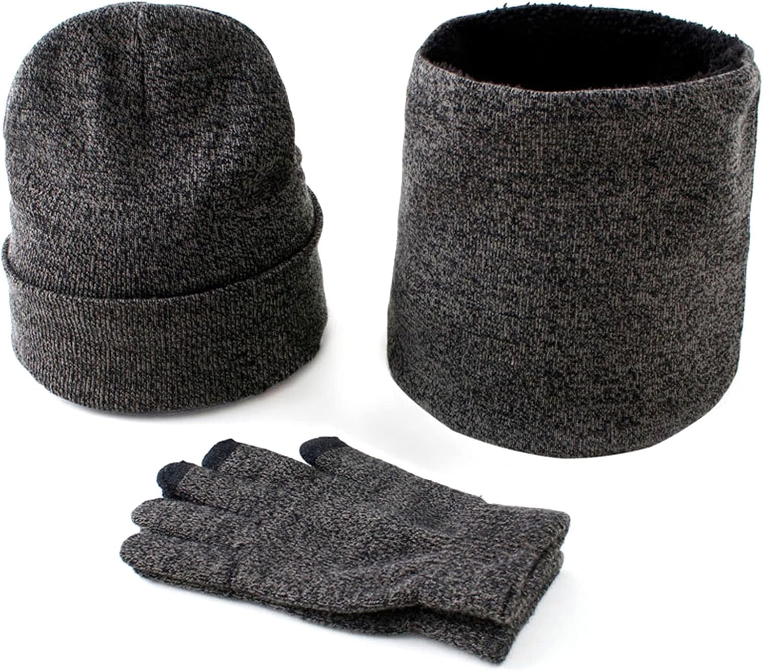 Winter Hat Scarf Gloves Set Women Winter Hat Scarf and Gloves Set Soft Warm 3 PCS for Women Men