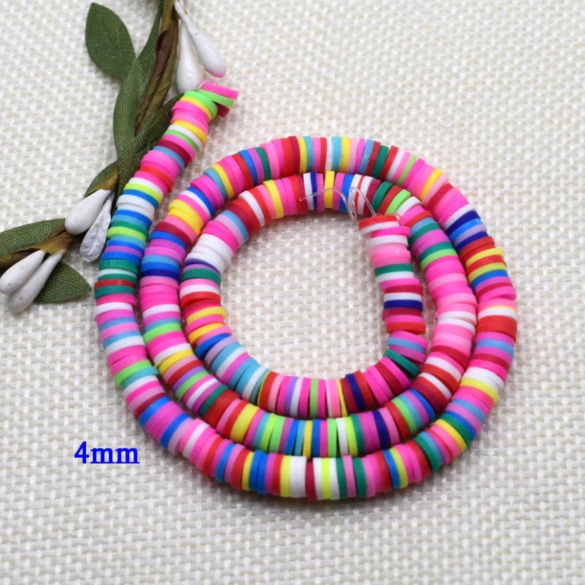 Circa 380400pcs 8mm argilla perline piatto rotondo polimero argilla