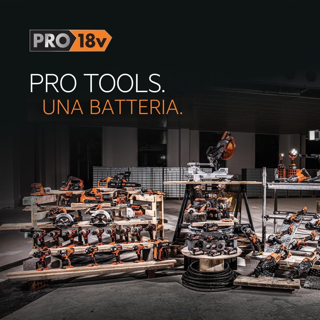 AEG ACS18B30-0 Elettrosega Brushless a Batteria 18V, Lubrificazione Catena Automatica, Impugnatura Ergonomica, Batteria Non Inclusa, Barra 30cm, Velocità Catena 10 m/s