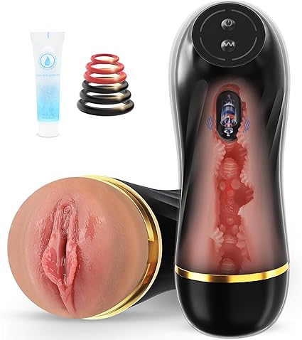 Hands-Free Vibrating Pocket Pussy with 10-Mode Realistic Texture