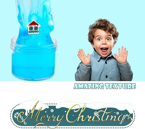 Miniatura 6 de Paquete de 2 cubos de gelatina crujientes Glimmer crujientes, lindos juguetes y calcomanías, súper suave, antiadherente, recuerdos de fiesta y