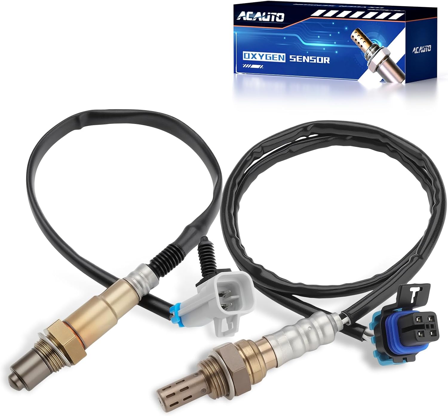 Oxygen O2 Sensor 1 ＆ 2 Compatible with Chevrolet Cobalt 2005-2010 2.2L; 2006-2008 Cobalt 2.4L; Fit for Chevrolet HHR 2006-2011 2.2L; 2009-2011 HHR 2.4L Upstream + Downstream, 2pcs