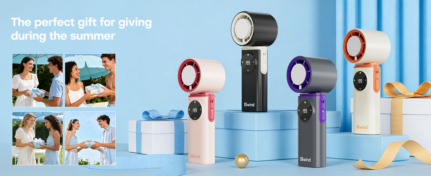 Amazon.com: SSWind 6000mAh Portable Handheld Fan with Ice Cooling